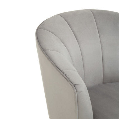 Grey Velvet Chair | Yolanda