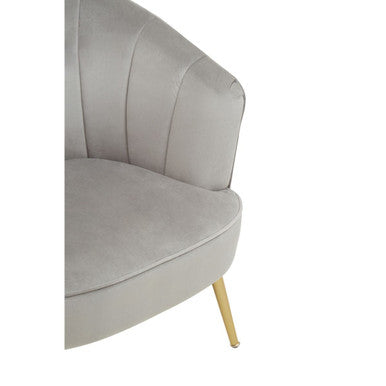 Grey Velvet Chair | Yolanda