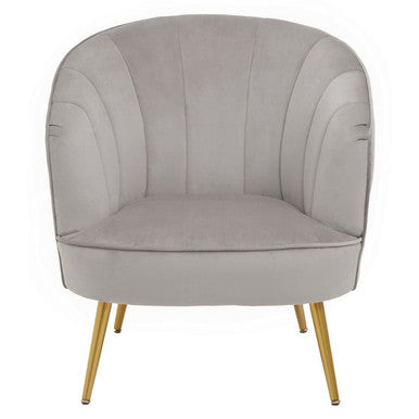 Grey Velvet Chair | Yolanda
