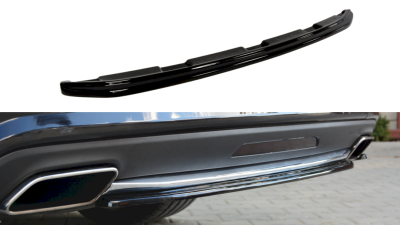 Maxton Design - CENTRAL REAR SPLITTER MERCEDES CLS C218 AMG-LINE (WITHOUT A VERTICAL BAR) (2011-2014)