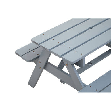 Grey Finish Wood Kids Picnic Bench | Brighton