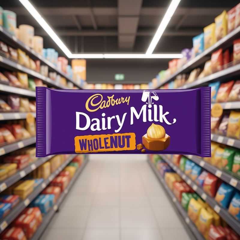 16 x Cadbury Dairy Milk Whole Nut Chocolate Bar 120G
