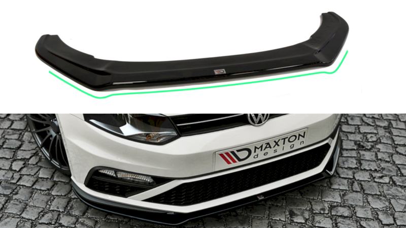Maxton Design - FRONT SPLITTER V.2 VW POLO MK5 GTI (FACELIFT) (2014-2017)