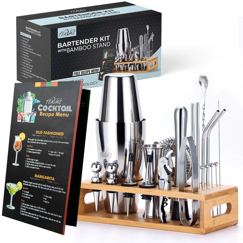 25-Piece Mixology Bartender Kit – Cocktail Shaker & Japanese Jigger Bar Gift Set