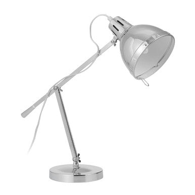 Adjustable Desk Table Lamp In Pink And Chrome | Adura