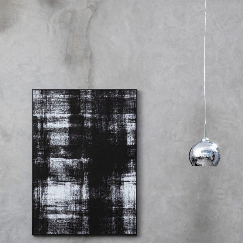 Chrome and White Inside Pendant Light | Osborn