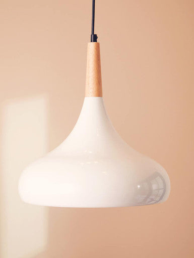 White Curved Pendant Light | Stockholm