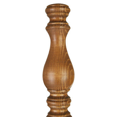 Candle Table Lamp with Wooden Square Base | Emely