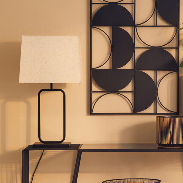 Natural and Black Table Lamp | Lucas