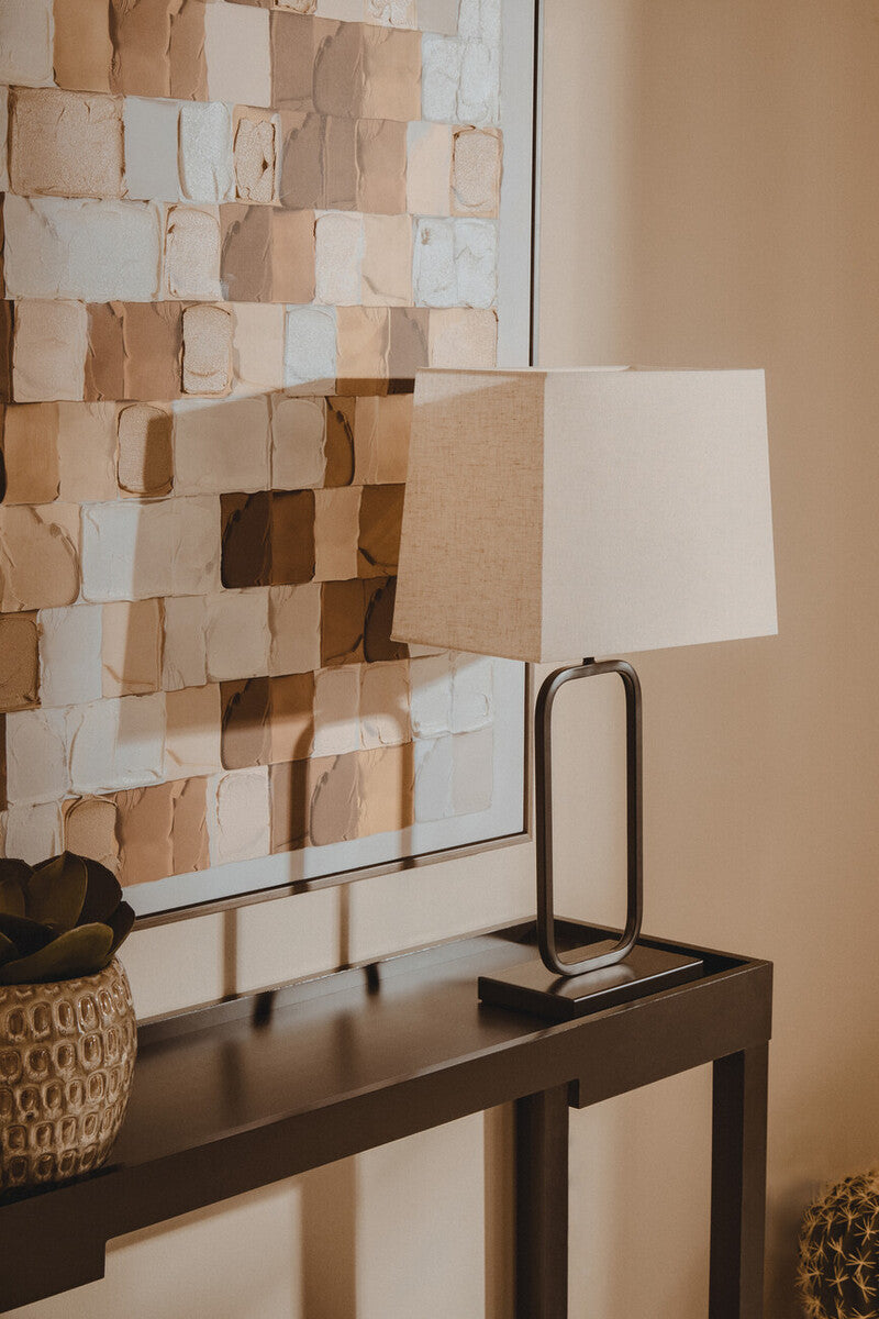 Natural and Black Table Lamp | Lucas