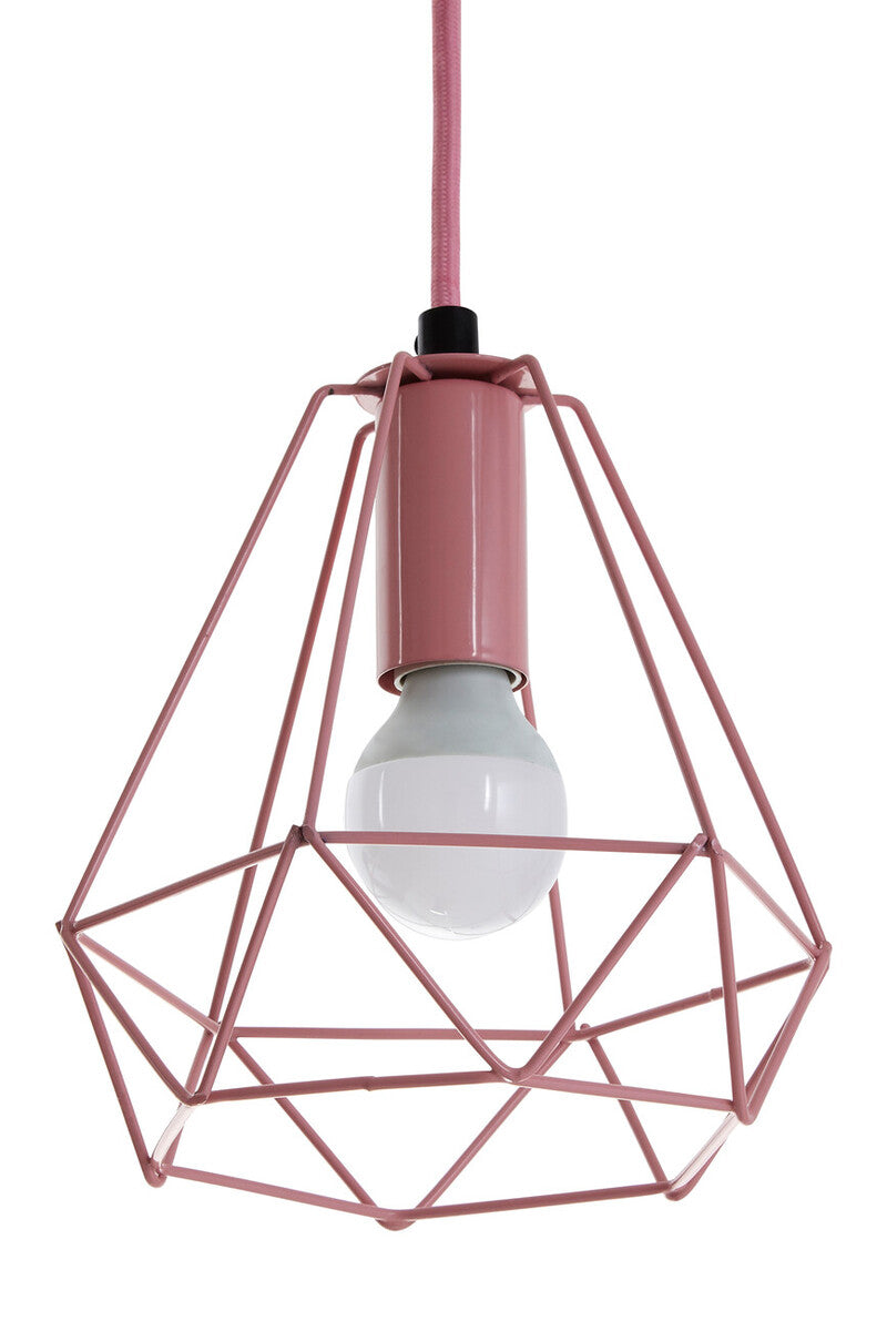 Pink Metal Wire Pendant Light | Beli