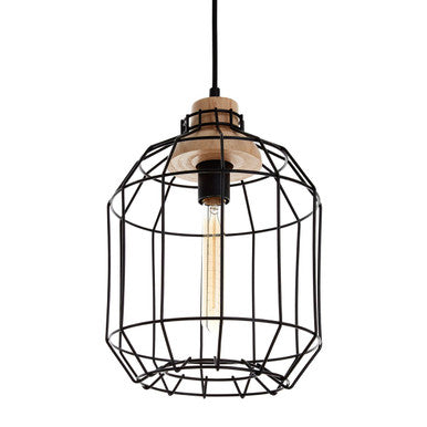 Black Metal Wire Pendant Light | Beacan