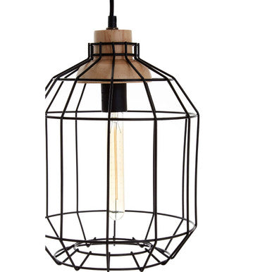 Black Metal Wire Pendant Light | Beacan