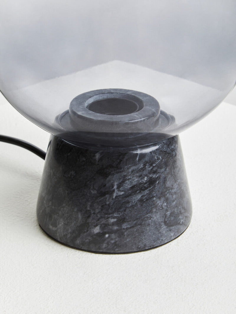 Globe Lamp with Black Marble Base | Lamonte