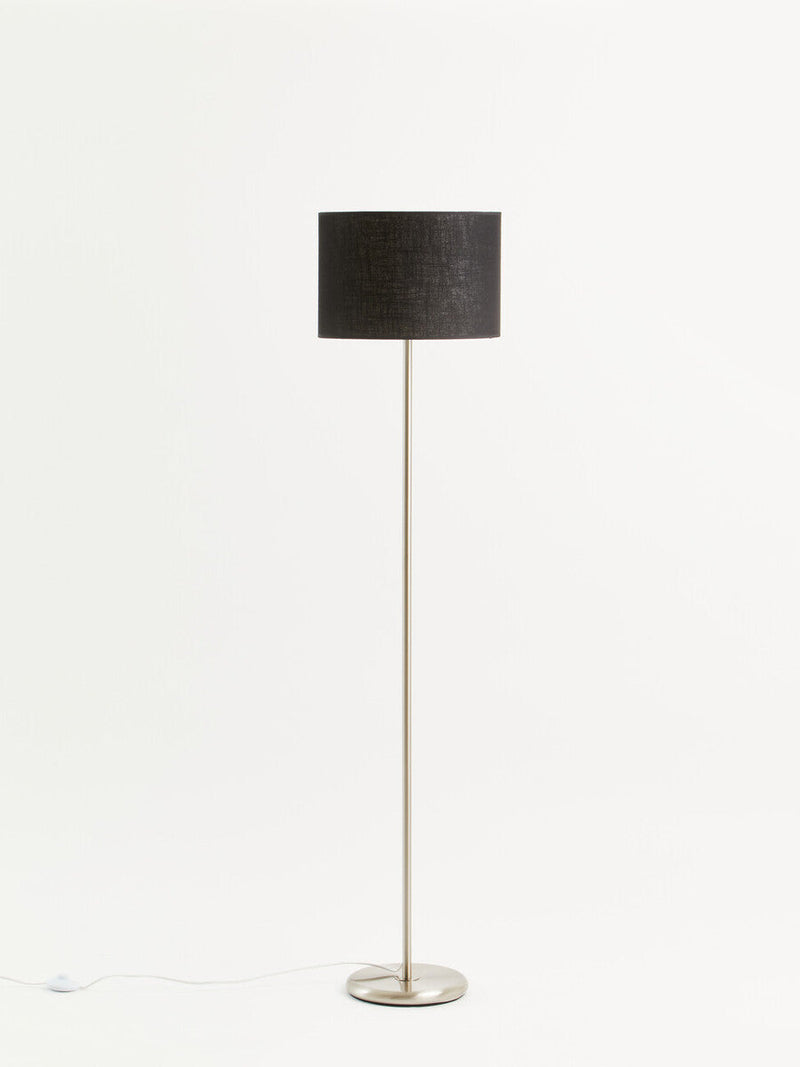 Black Waffle Effect Shade Floor Lamp | Forma