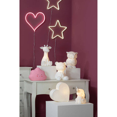 Kids Pink Cloud Ceramic Night Light | Ola
