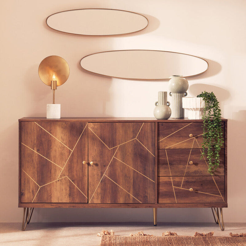 Table Lamp with White Marble Base | Saramis