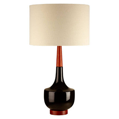 Table Lamp with Wood and Ceramic Base | Sirus