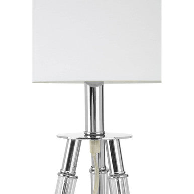 Chrome Finish Tripod Table Lamp | Halia