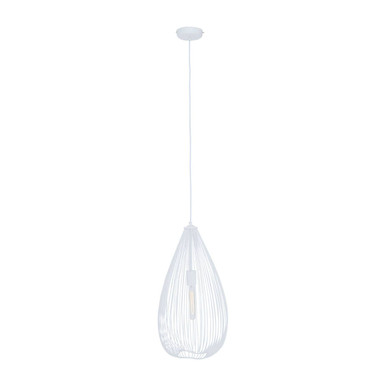 Teardrop White Pendant Light | Lavis