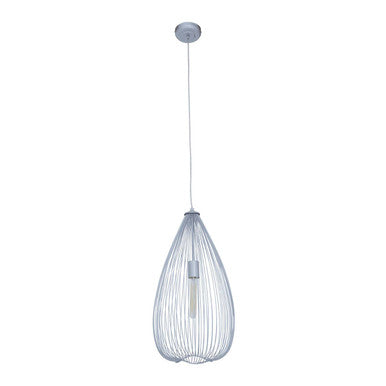 Teardrop Silver Pendant Light | Lavis