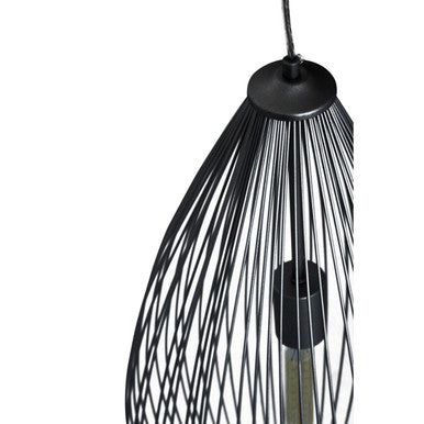 Teardrop Black Finish Pendant Light | Lavis
