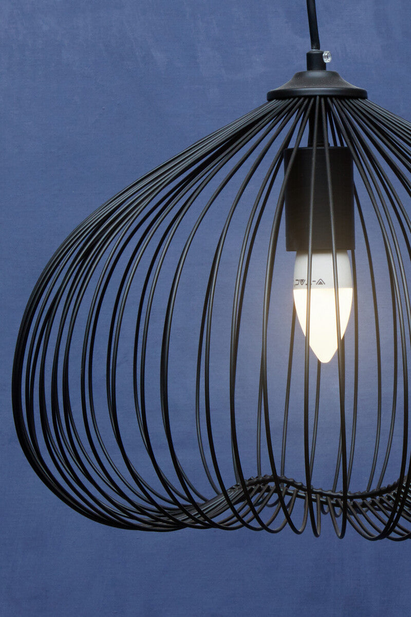 Black Finish Pendant Light | Lavis
