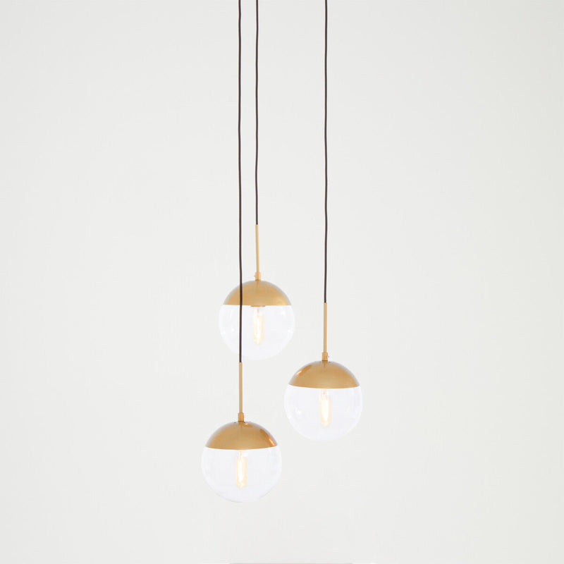 Gold Finish 3 Bulb Pendant Light | Revive