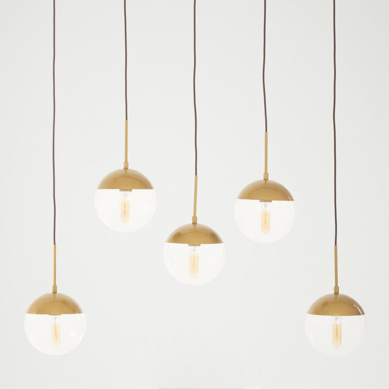 Gold Finish Glass Shades Pendant Light | Revive