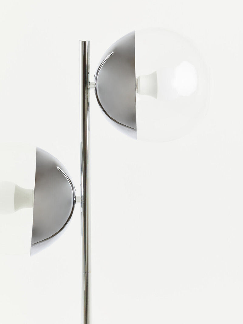 Chrome Finish 2 Light Floor Lamp | Revive