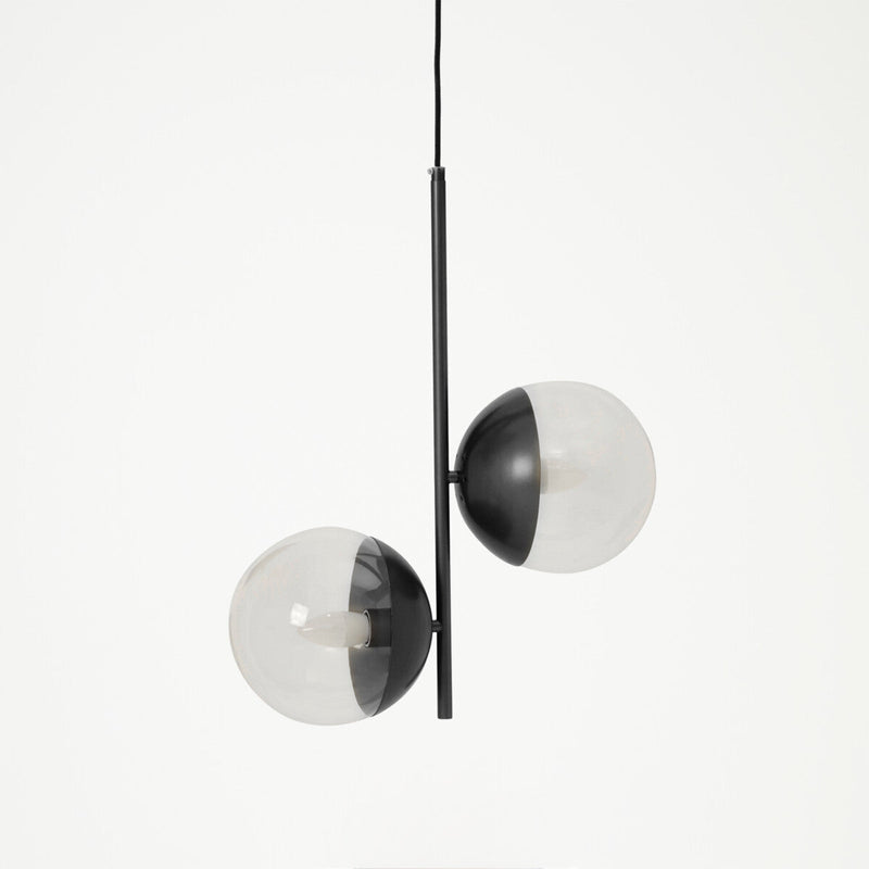 Black Finish 2 Bulb Pendant Light | Revive