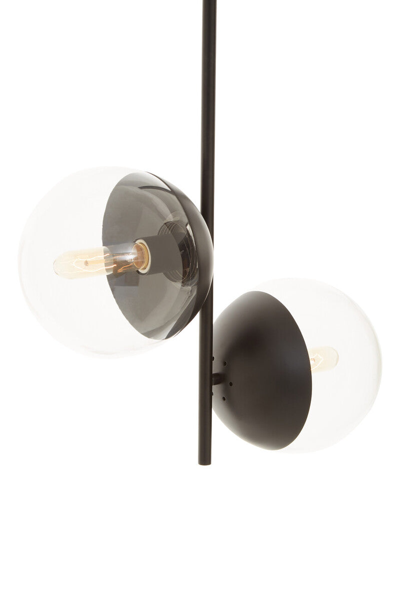 Black Finish 2 Bulb Pendant Light | Revive