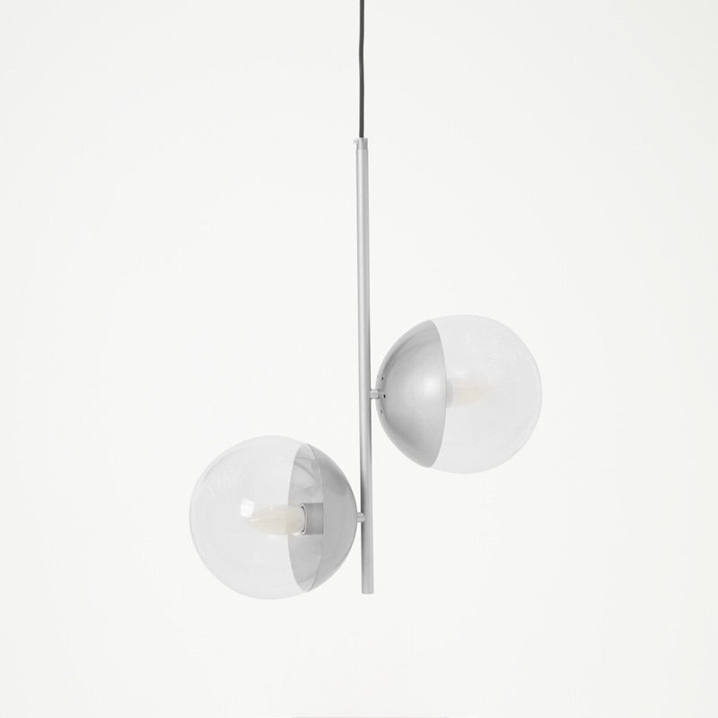 Chrome Finish 2 Bulb Pendant Light | Revive