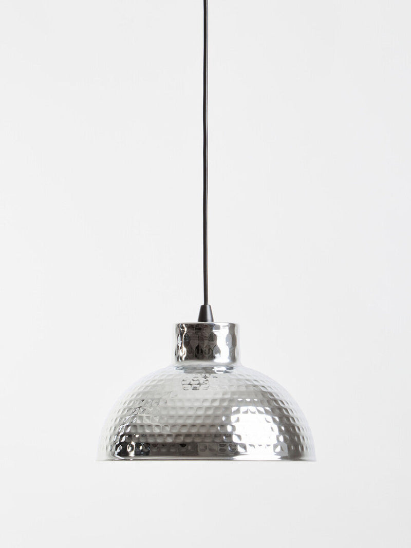 Chrome Finish Iron Pendant Light | New Foundry