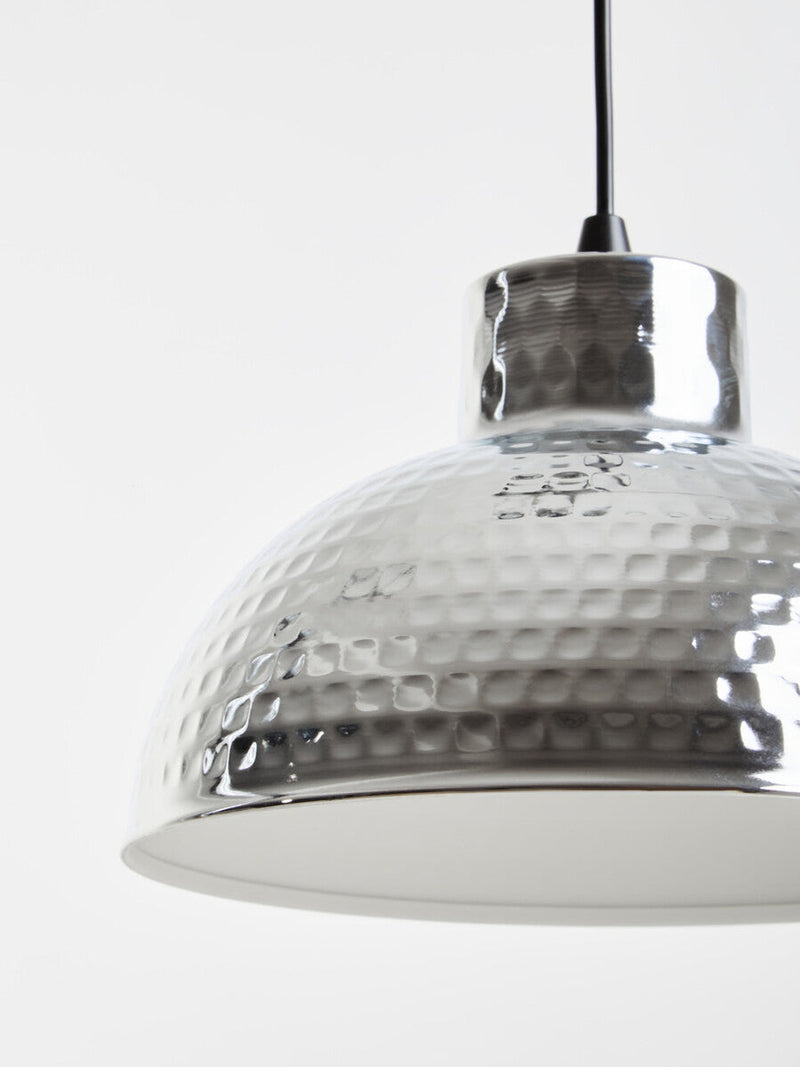 Chrome Finish Iron Pendant Light | New Foundry
