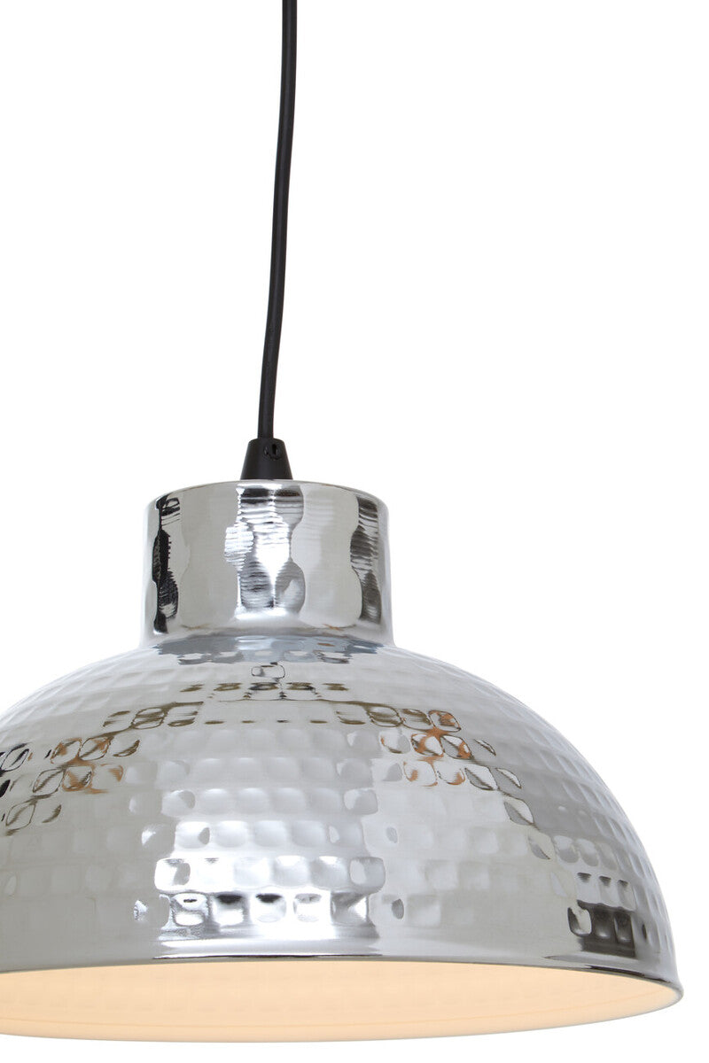 Chrome Finish Iron Pendant Light | New Foundry