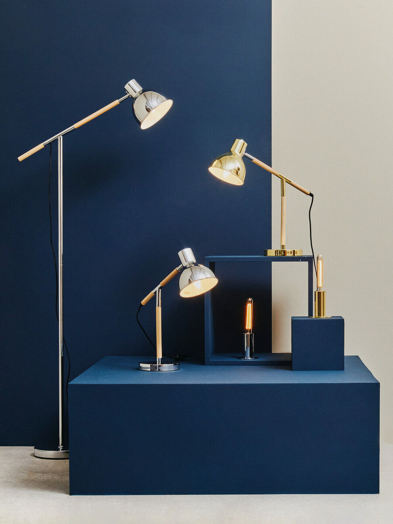Shiny Brass Finish Table Lamp | Stockholm