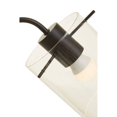 Matte Black Curved Table Lamp | Stockholm