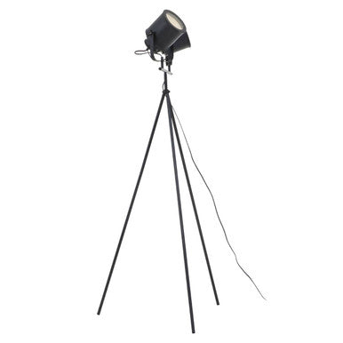 Two Spotlight Matte Black Tripod Floor Lamp | Stockholm