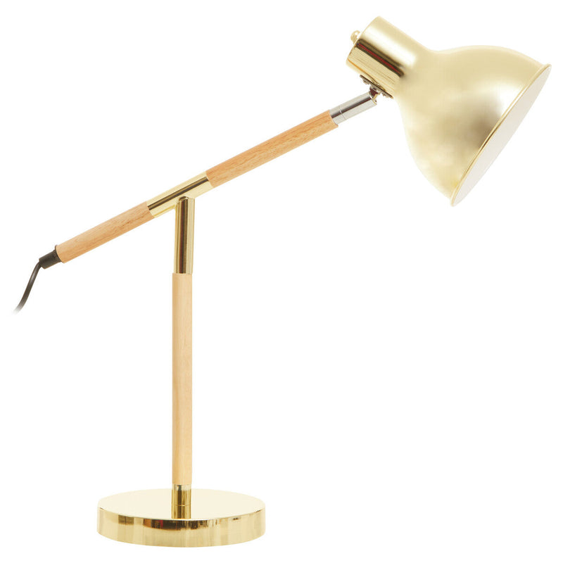 Adjustable Desk Lamp in Shiny Brass Finish | Stockholm