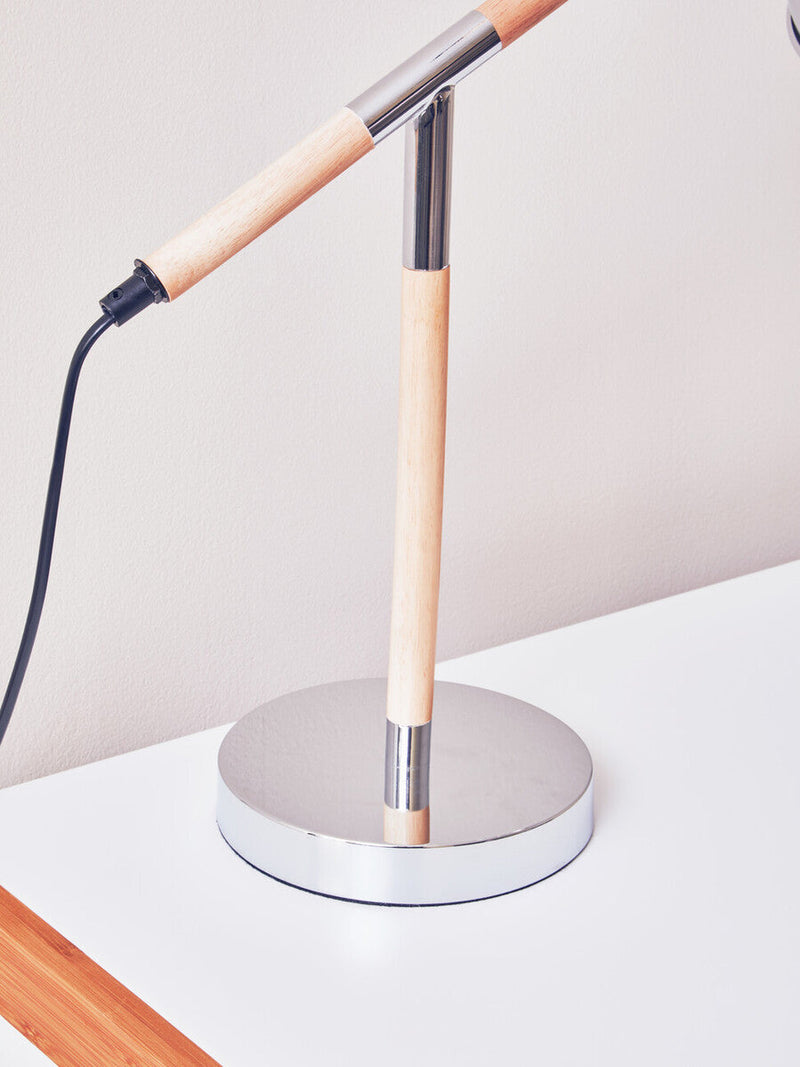 Adjustable Desk Lamp in Chrome Finish | Stockholm