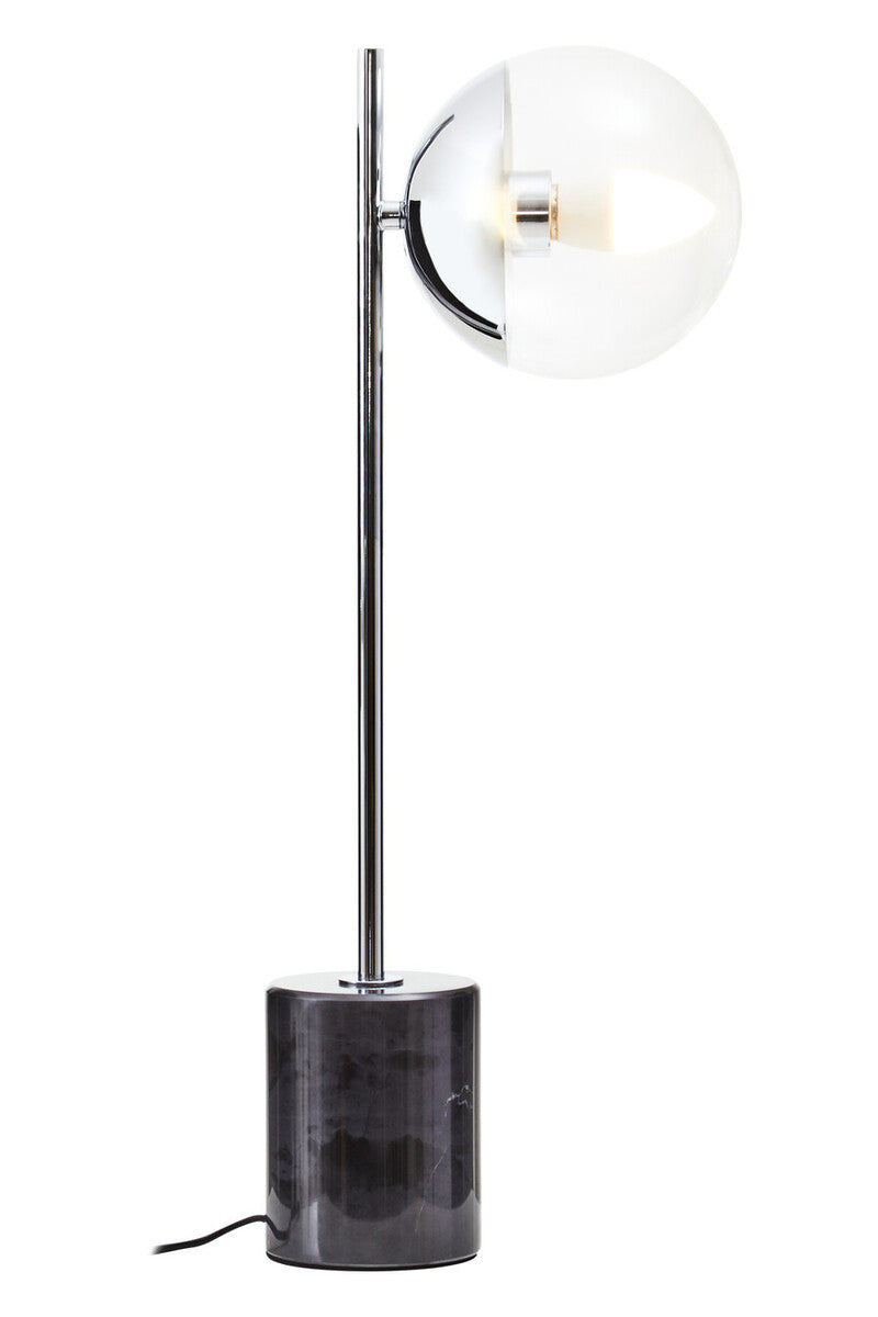 Small Silver Finish Metal Table Lamp | Revive
