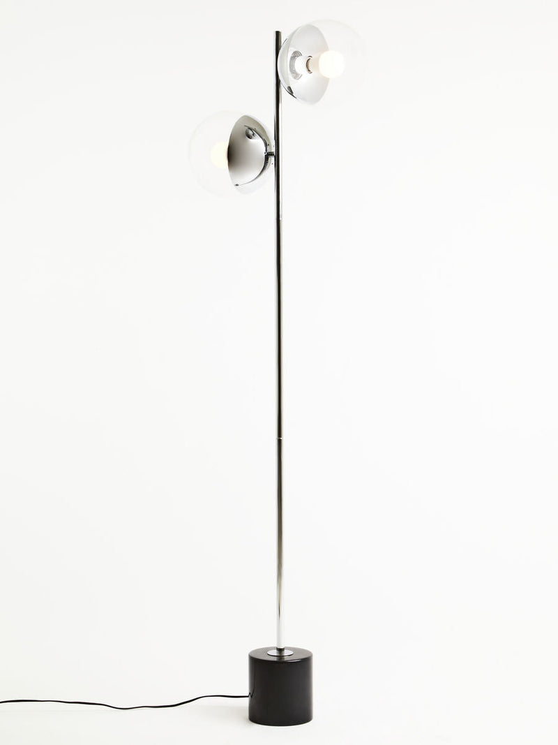 Silver Finish Metal Floor Lamp | Revive