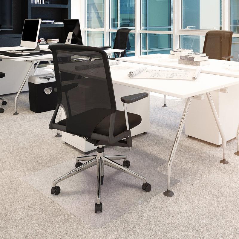 Advantagemat® Vinyl Lipped Chair Mat for Carpets up to 6mm - 115 x 134cm