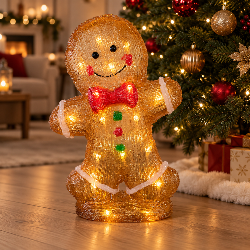 Light Up Gingerbread Man Christmas Decoration