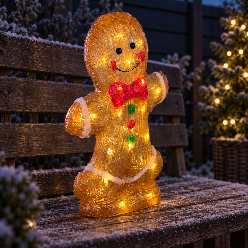 Light Up Gingerbread Man Christmas Decoration