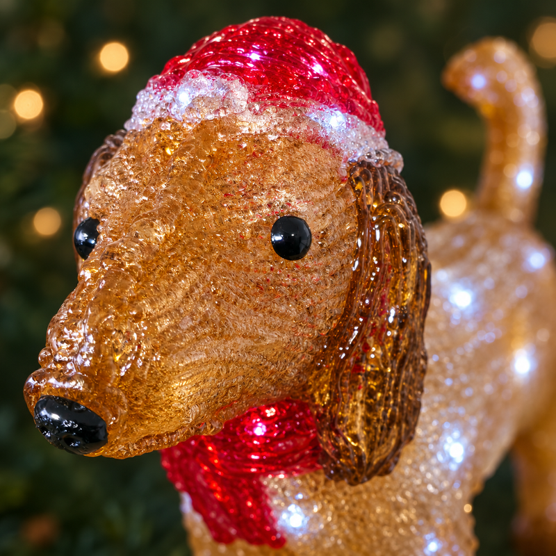 Light Up Dachshund Christmas Decoration