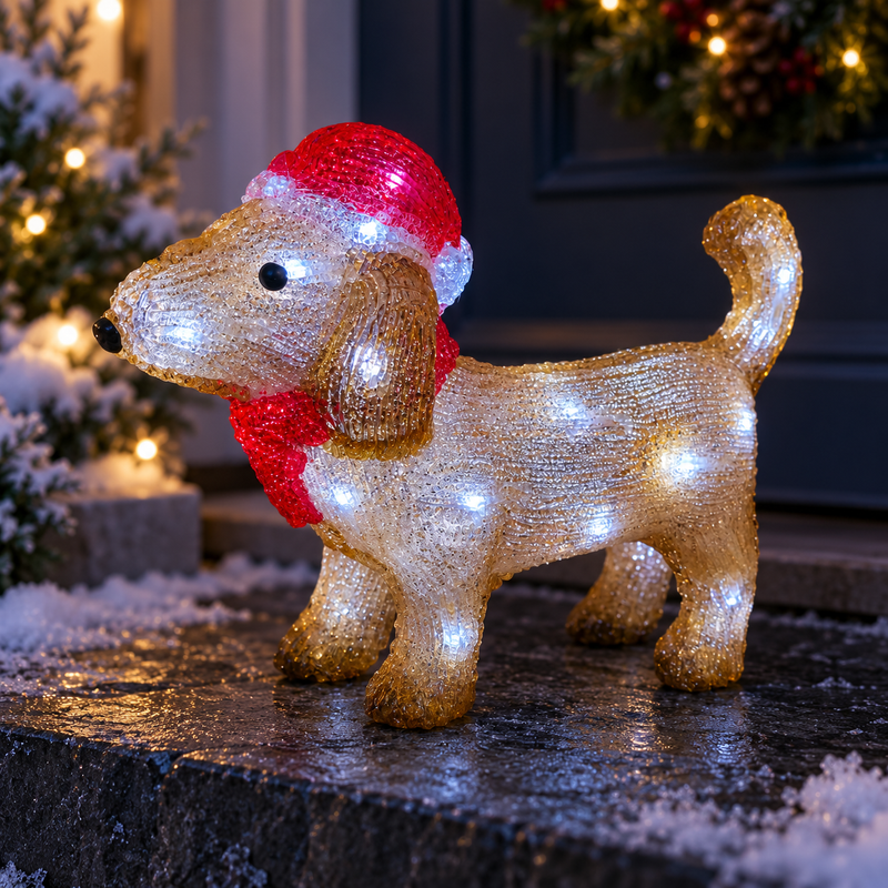 Light Up Dachshund Christmas Decoration