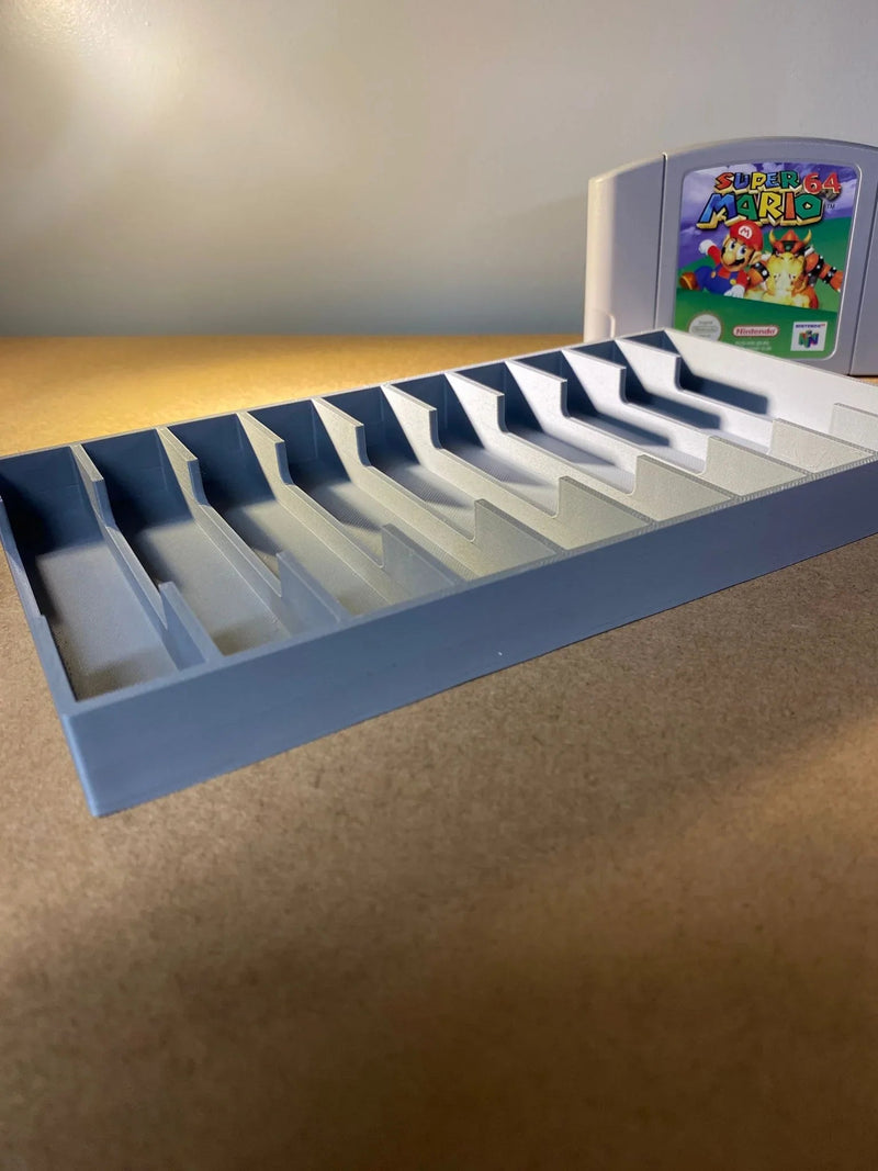 N64 Game Display Storage for 12 Nintendo 64 Cartridges - 12 Games
