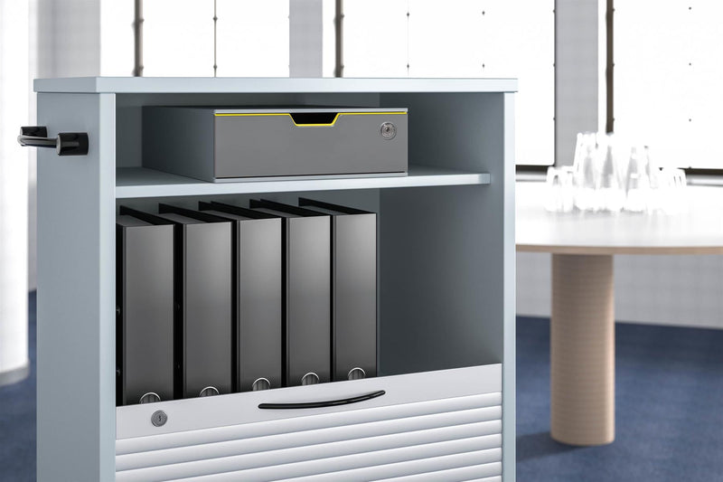 Durable VARICOLOR SAFE Lockable GDPR Desktop Storage Box Drawer | A4+